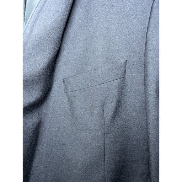 Yves Saint Laurent Men’s D’Orsay 50516 Worsted Wool Blazer Black Size 40R - Picture 6 of 8